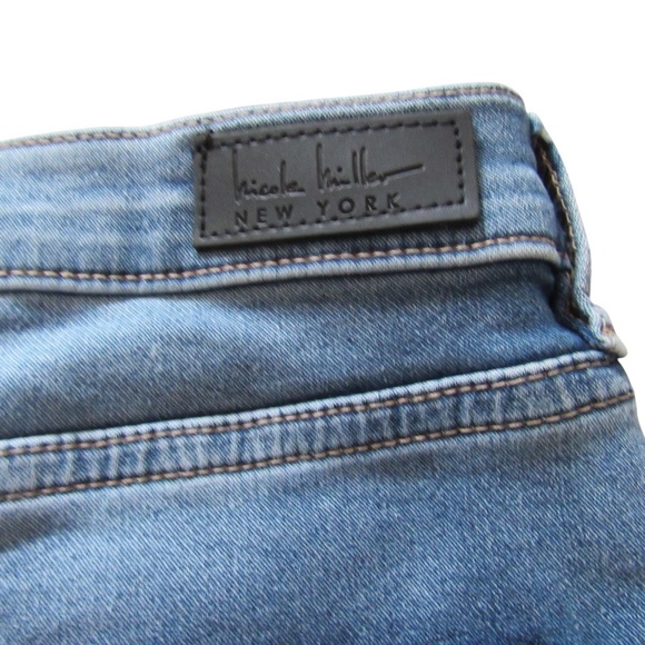 Nicole Miller SoHo High Rise Jean Shorts 16 Cuffed Medium Wash Stretch Classic - Picture 5 of 8